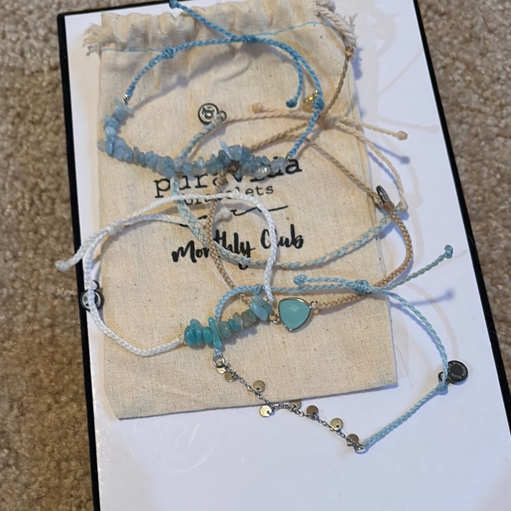 Pura Vida Blue Bracelet Set